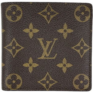 Louis Vuitton Porte Bie Carte Monet Bi fold Wallet Billfold Brown